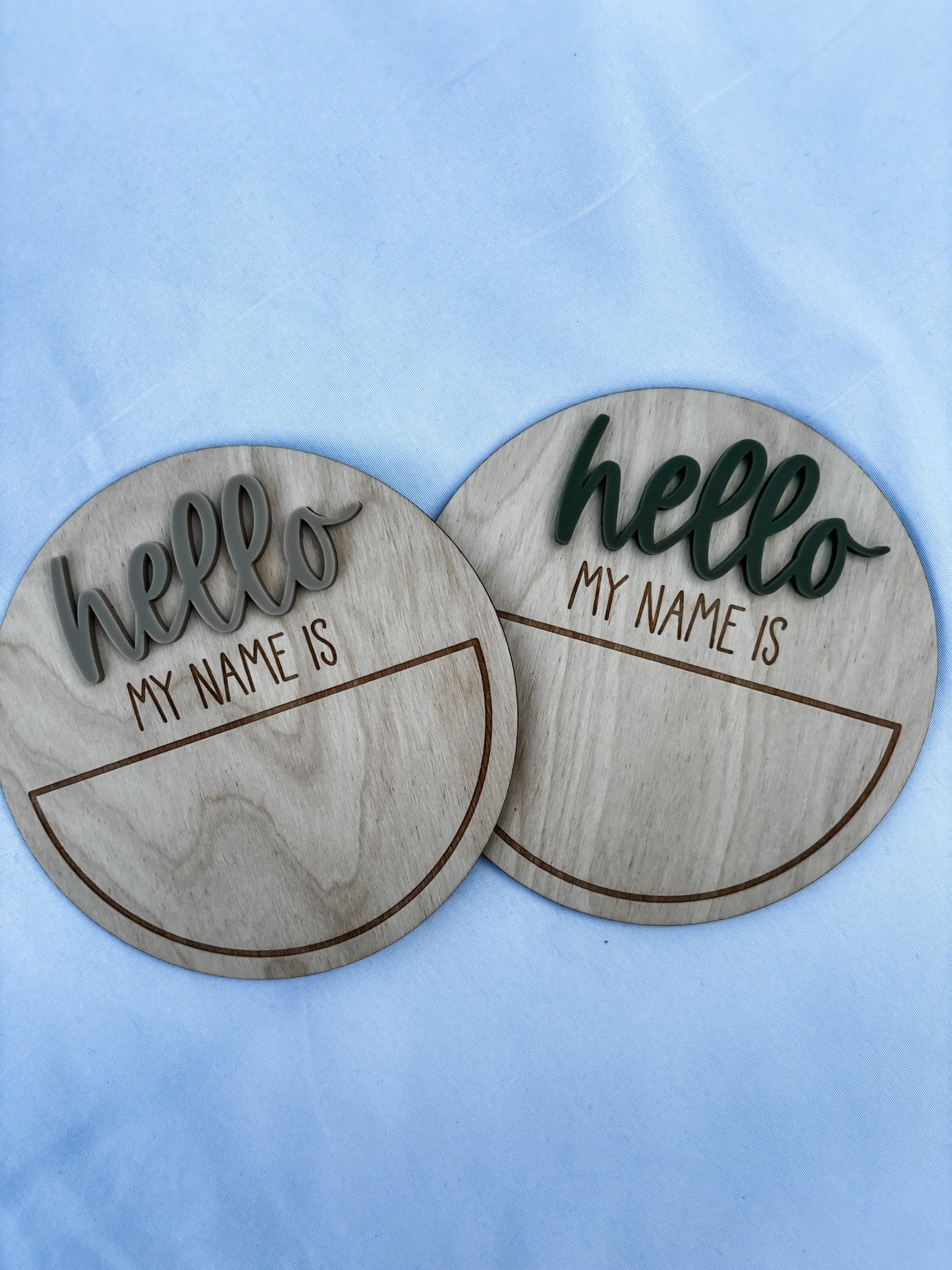 3D Blank Birth Announcement Sign