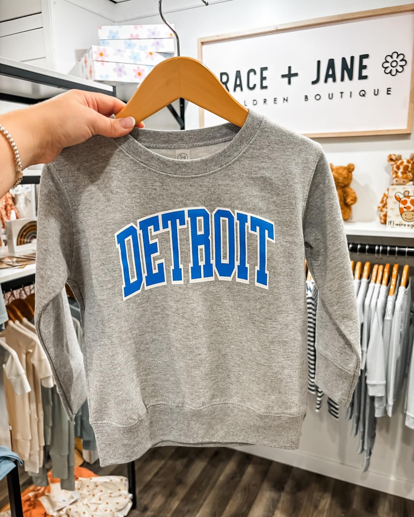 Youth Detroit Crewneck