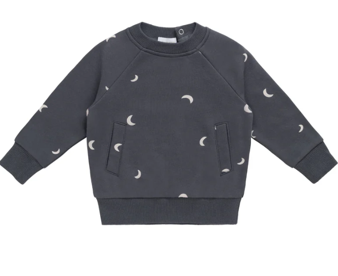 Organic Cotton Henry Sweatshirt - Crescent Moon Icelandic