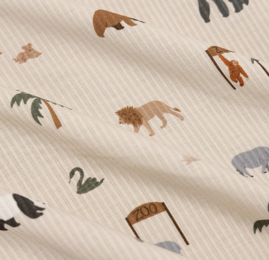 Zoo Day Small Ribbed Two-Piece Set