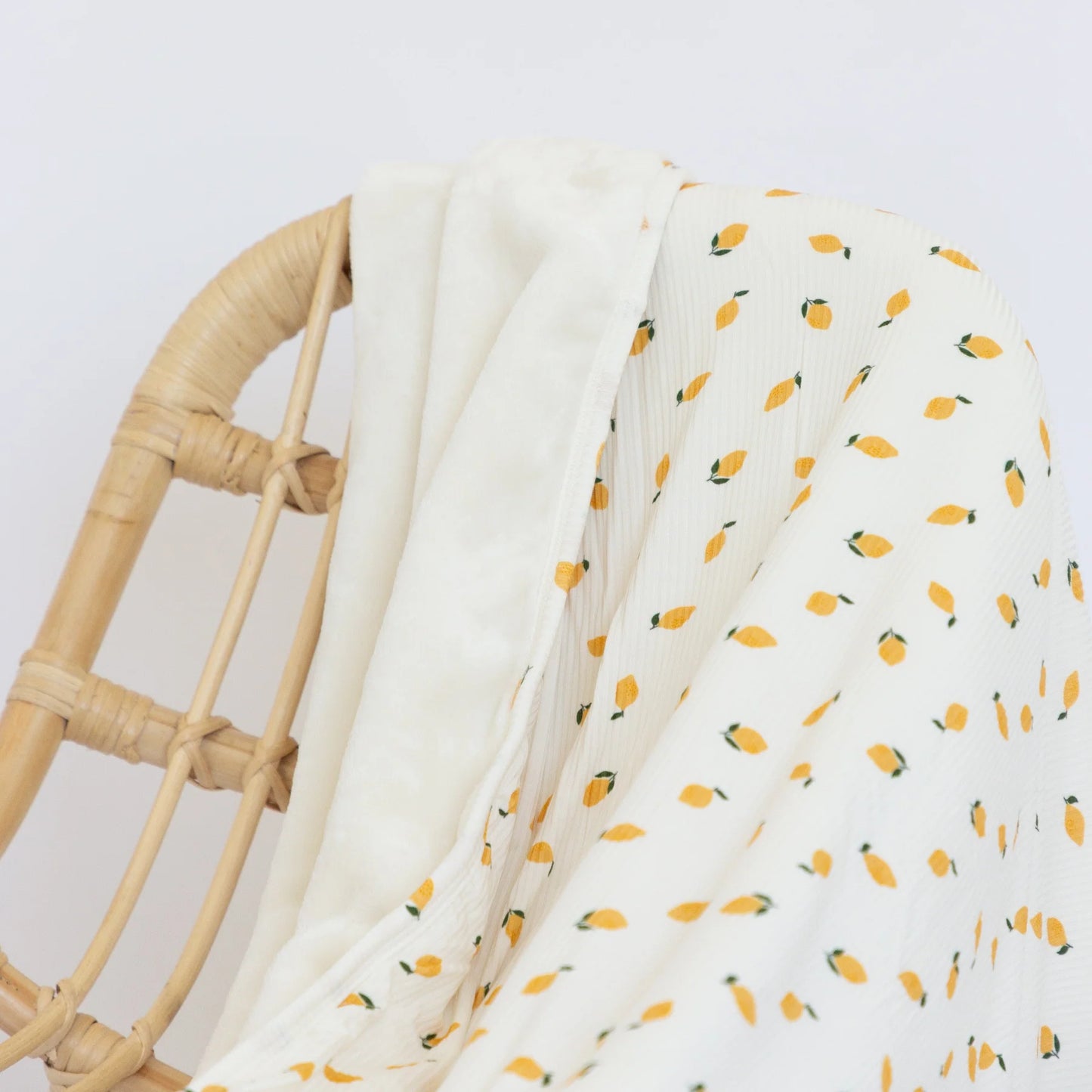 Lemons Small Ribbed Youth Blanket