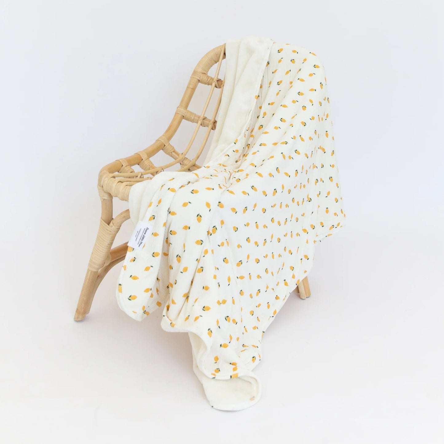 Lemons Small Ribbed Youth Blanket