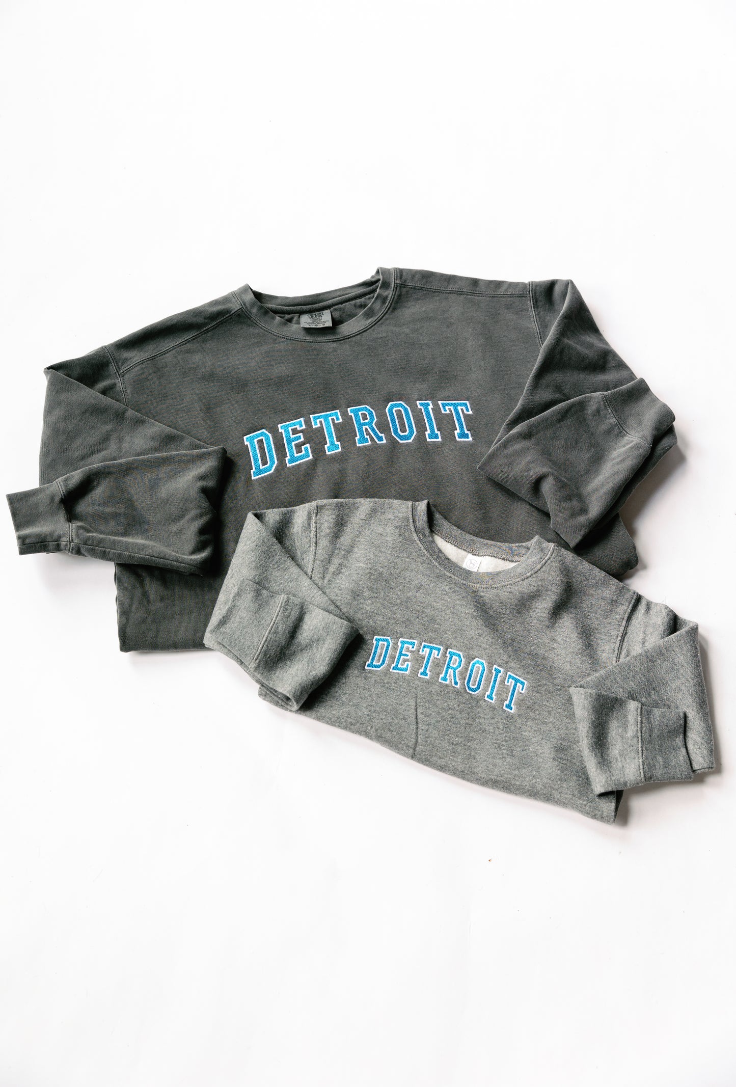 Adult Detroit Embroidered Crewneck