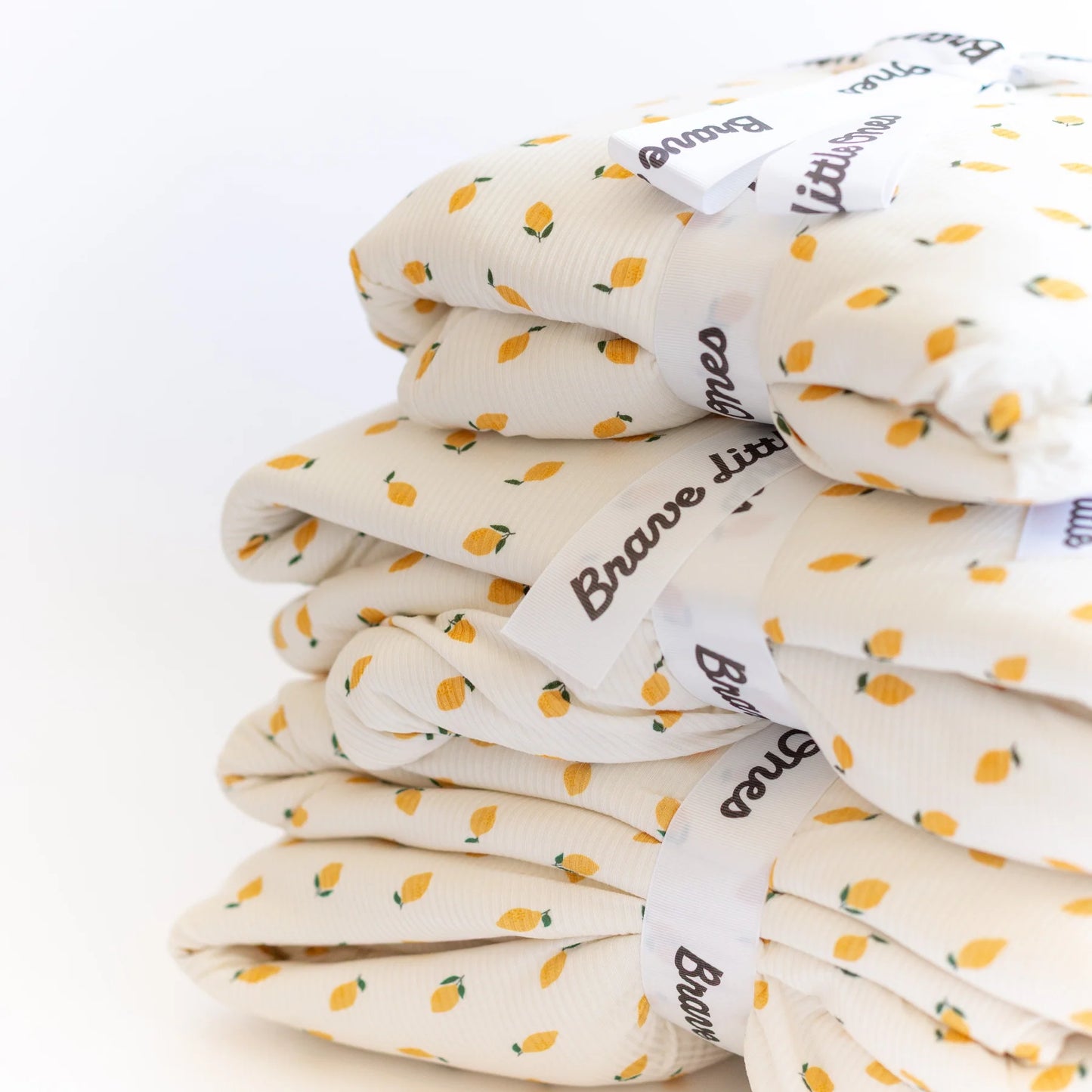 Lemons Small Ribbed Youth Blanket