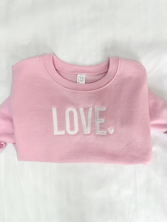 LOVE Crewneck | Pink