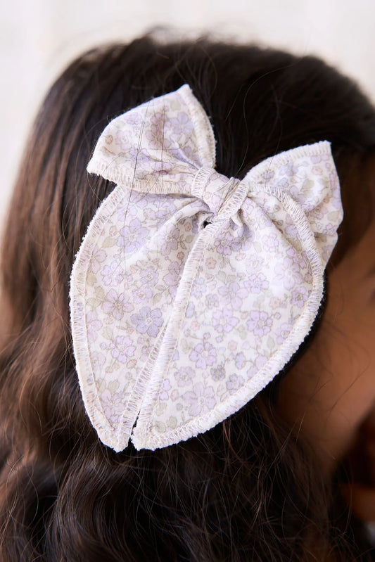 Organic Cotton Bow / Chloe Lavender