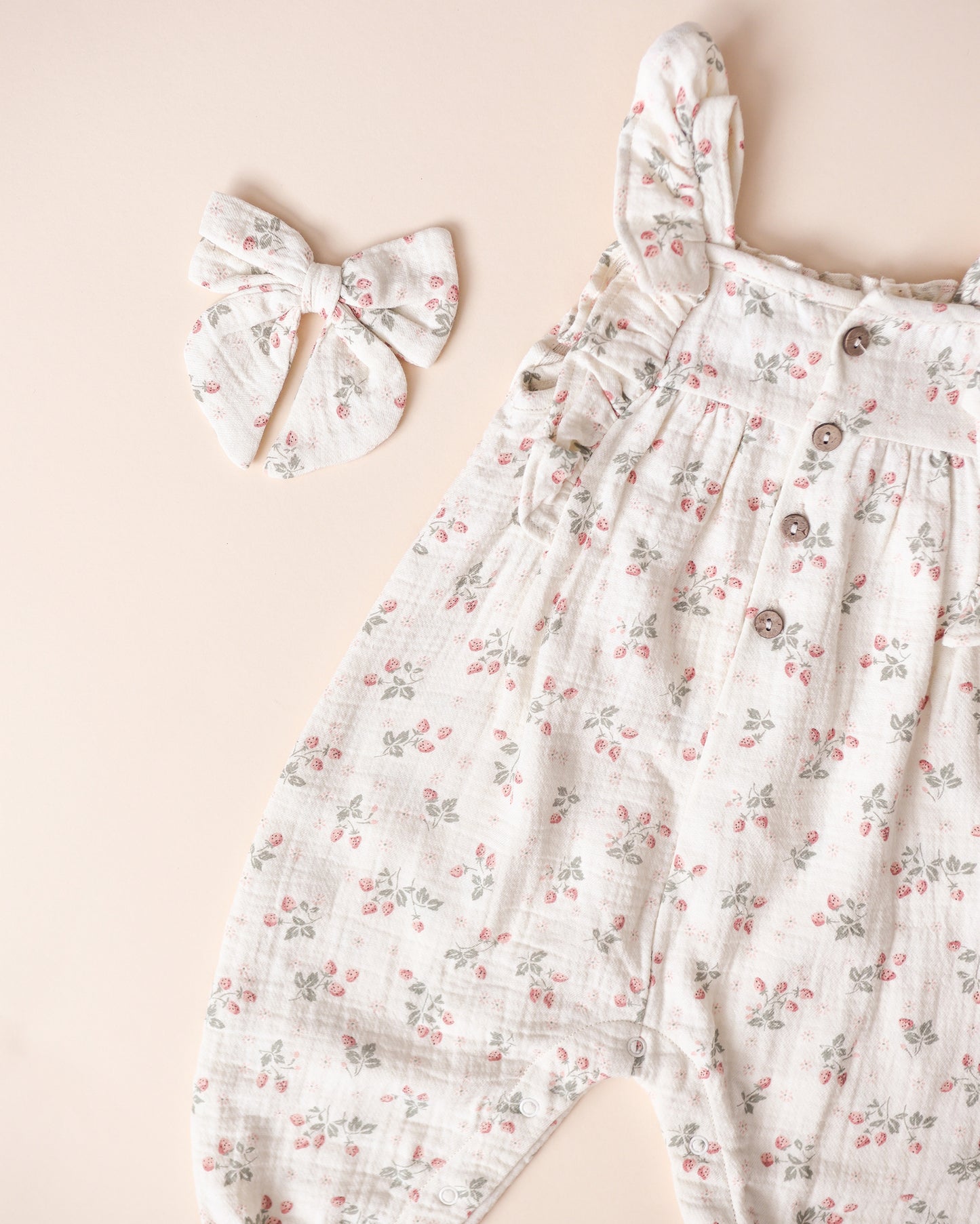 Nova Romper || Strawberries