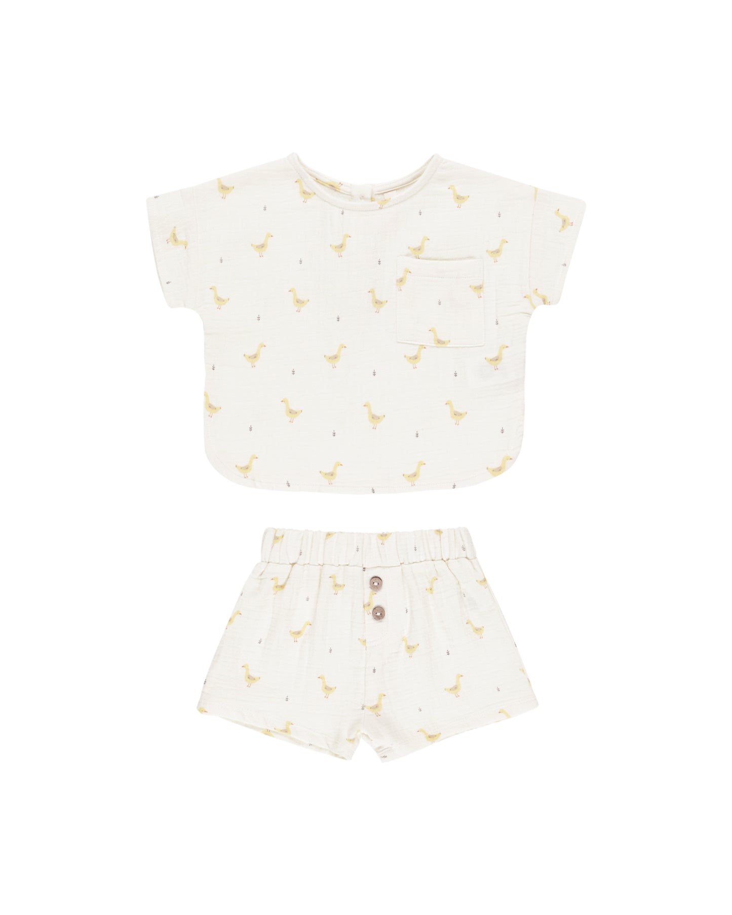 Woven Boxy Top + Short Set | | Geese