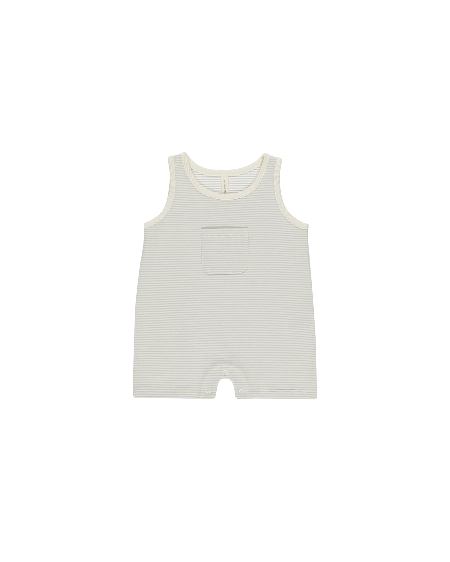 Sleeveless One-Piece | | Sky Micro Stripe