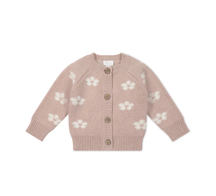 Harper Cardigan / Frankie Knit Rose