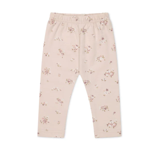 Organic Cotton Everyday Legging / Petite Fleur Soft Peony