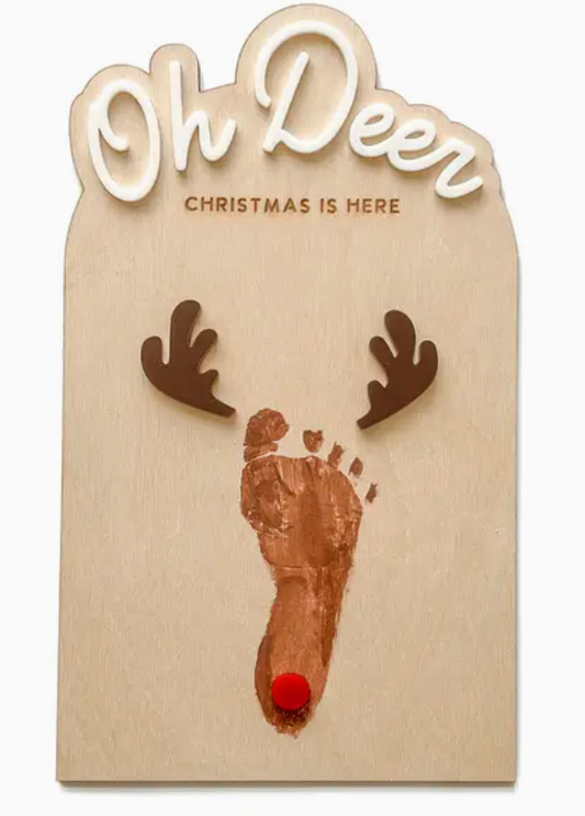 DIY Oh Deer Footprint, First Christmas Keepsake