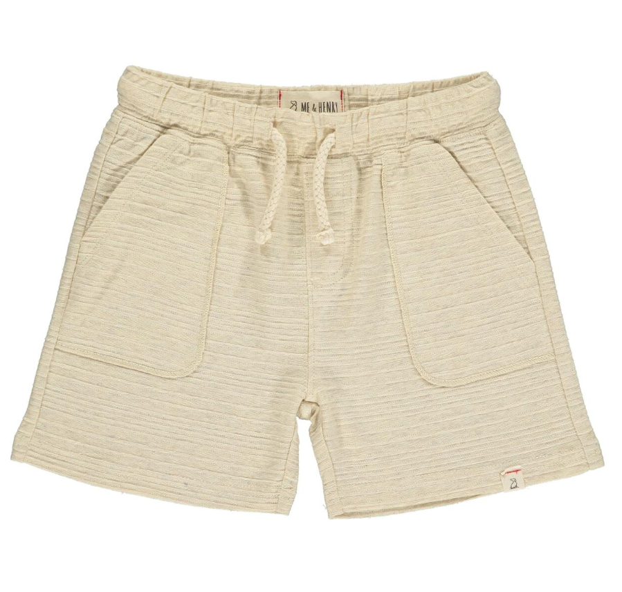 Bluepeter Shorts | Beige Ribbed