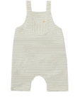 Dandy Jersey Romper | White & Grey Stripe