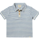 Shipping Polo | Blue & White Stripe