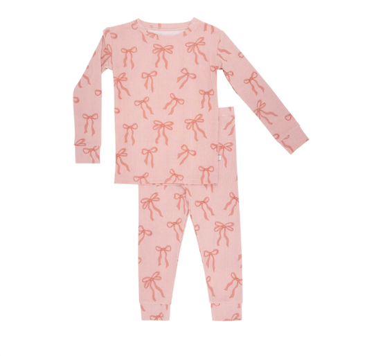 Coquette Bows Small Ribbed Two-Piece Set