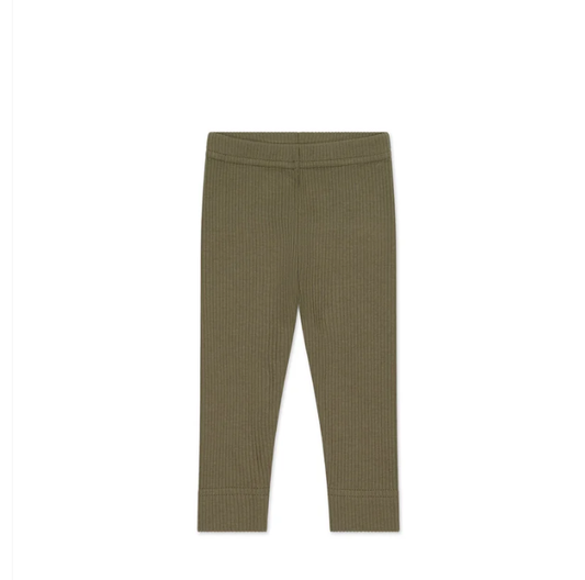 Organic Cotton Modal Everyday Legging - Fir Bark