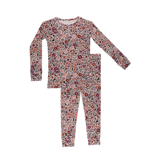 Fall Blooms Small Ribbed Two-Piece Set