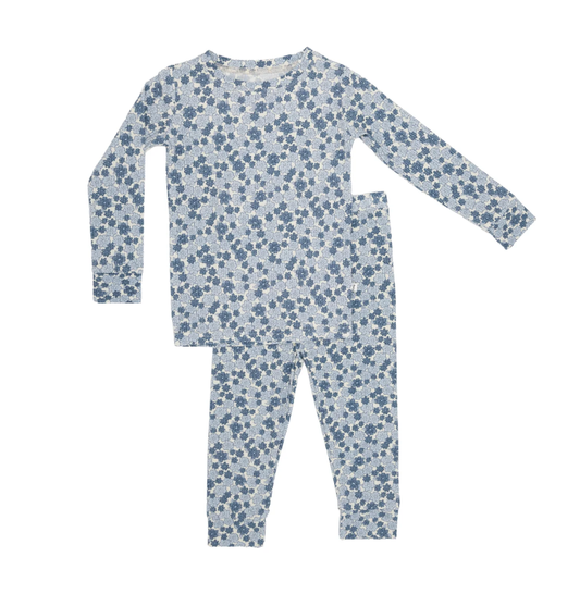 Bluebell Blossoms Small Ribbed Two-Piece Set