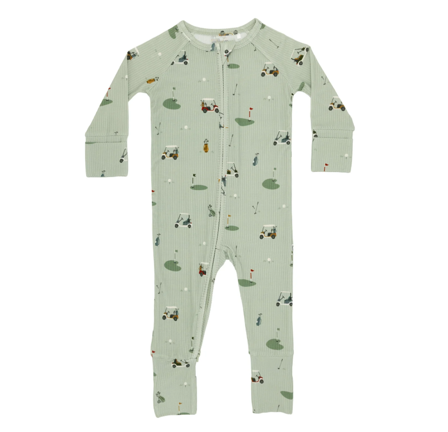 Golf Small Ribbed Zip Romper