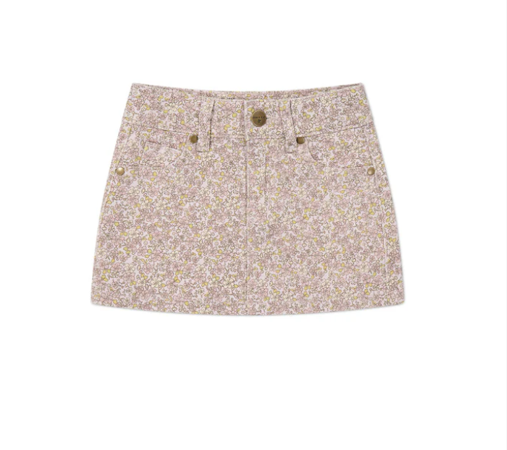 Alison Twill Skirt / Chloe Lilac