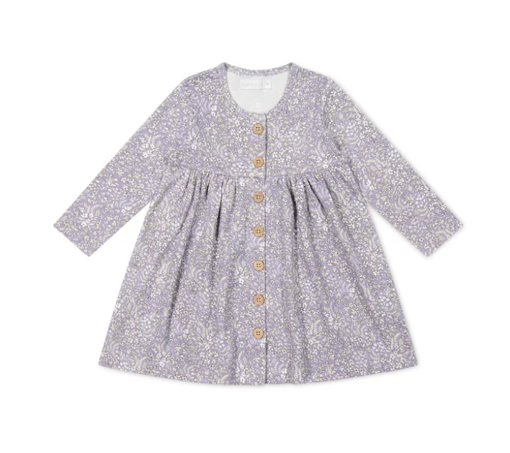 Organic Cotton Poppy Dress / April Lilac