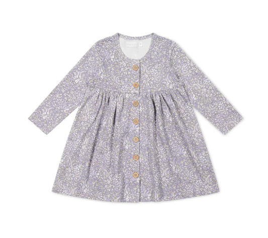 Organic Cotton Poppy Dress / April Lilac