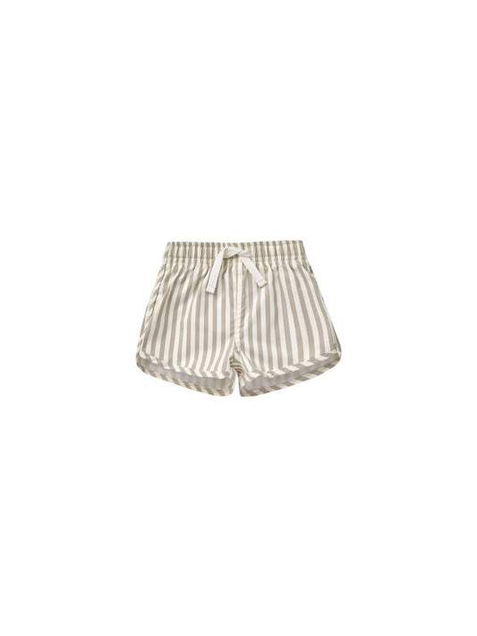 boys swim short || ash stripe