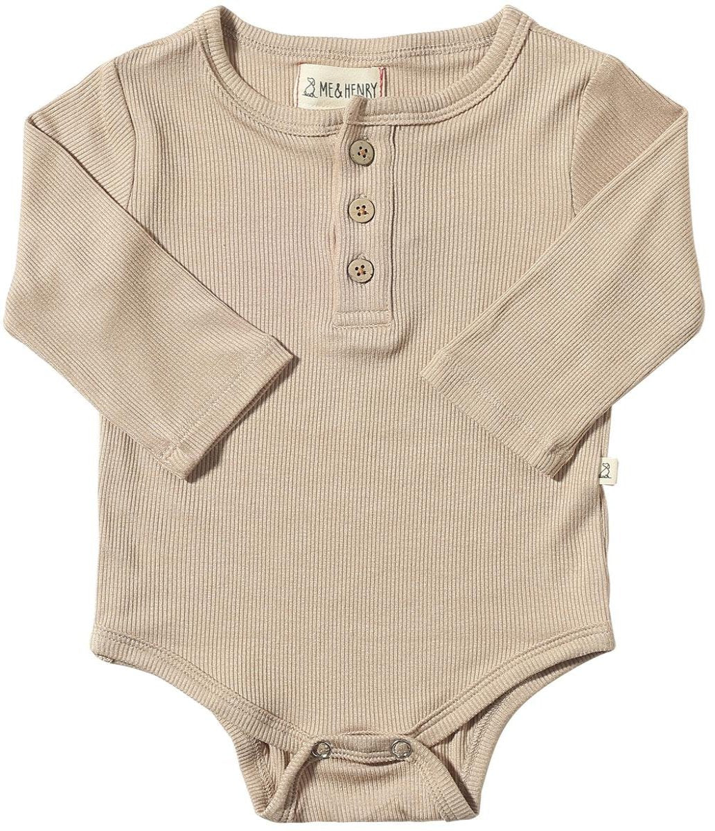 Rib Onesie | Beige