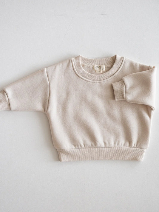 Fleece Crewneck Sweatshirt / Bone