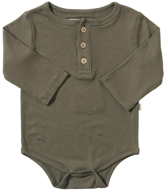 Rib Onesie | Green