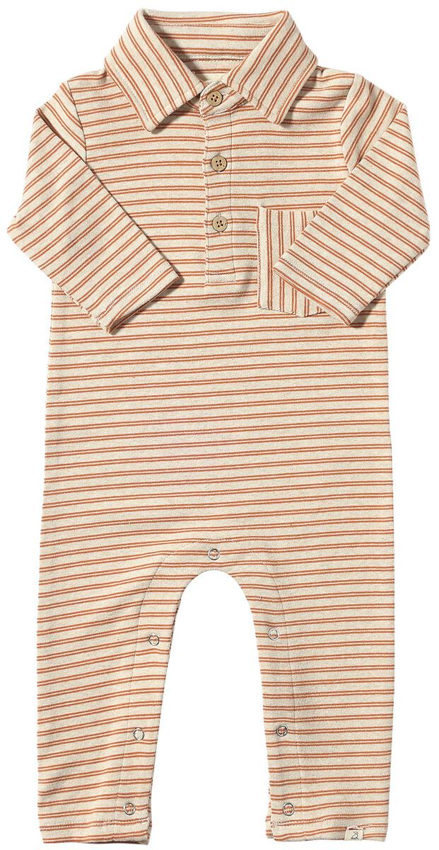 Polo Romper | Pumpkin Beige