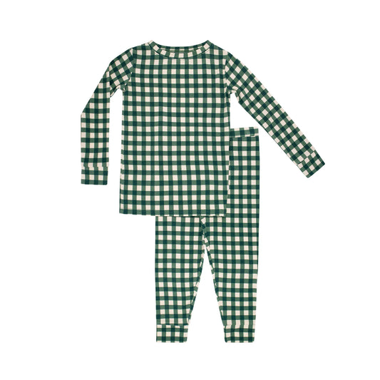 Evergreen Gingham Two-Piece Set