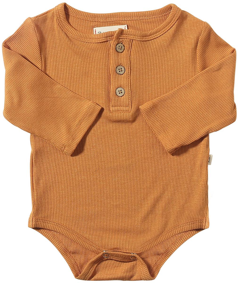 Rib Onesie | Burnt Orange