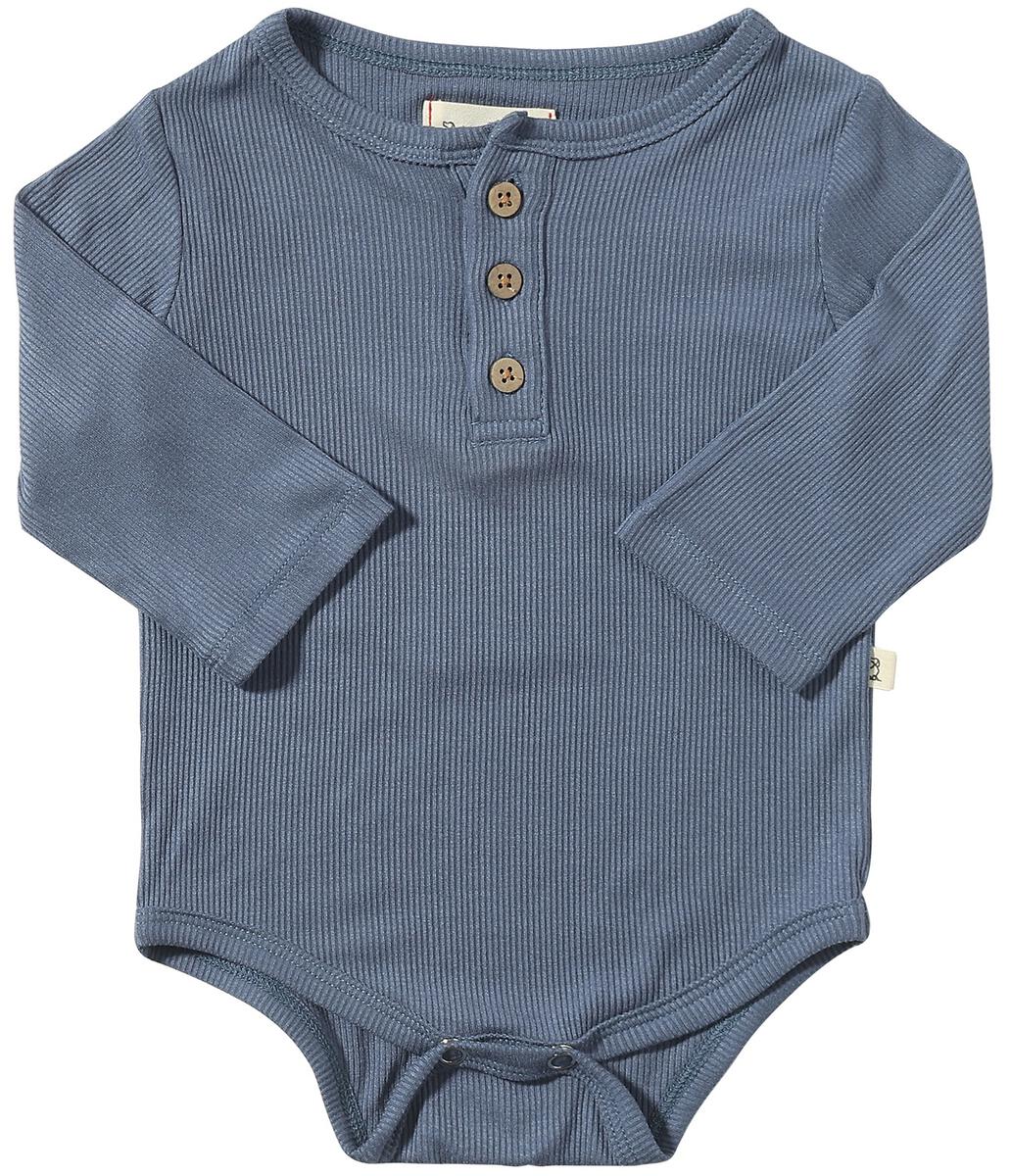 Rib Onesie | Slate